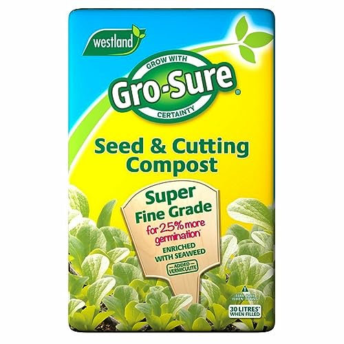 20L Seed & Cutting Compost, Promotes Fast Germination & Healthy Root Growth, Enriched with Seaweed & Nutrients for Vigorous Plants