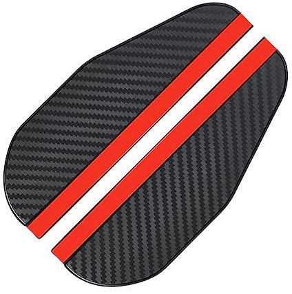 LJFEA 2 pezzi Specchietto Retrovisore Pioggia Visiera, Fibra di Carbonio Specchietto retrovisore Visiera, Visiera Specchietto Laterale per la Maggior Parte delle Auto, Camion e SUV