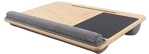 HEEPDD Laptoptisch mit Kissen, ergonomischer Winkel, leicht, tragbarer Schoßständer für Arbeit und Studium, ideal für Erwachsene/Kinderbett, Couch, 55,1 x 36,1 cm