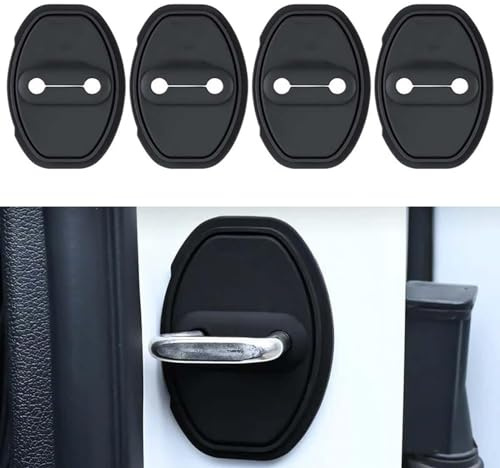 4PCS Car Silicone Door Latch Protective Cover for Mercedes Benz GLC C254 2024, Car Door Lock Cover Protector Silent Shock Pads Silicone Door Lock Protector Interior Accessories for Car