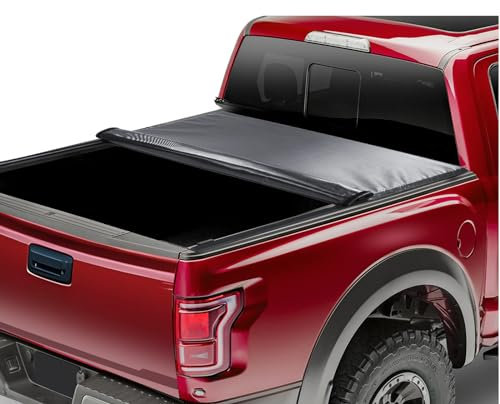 VEVOR Ladeflächenabdeckung, aufrollbare Ladeflächenabdeckung, kompatibel mit 2014–2024 Chevy Silverado/GMC Sierra 1500, für 20 x 15 cm/20 x 16 cm große Ladeflächen, weiches PVC-Material