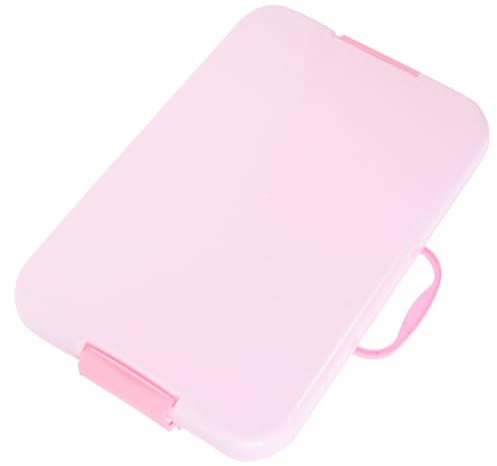 HEMOTON Bac À Sable pour Jouets Boîte De Rangement Poignée Couvercle De Bac À Sable pour Garçons Et Filles Jouet en Plastique pour Enfants