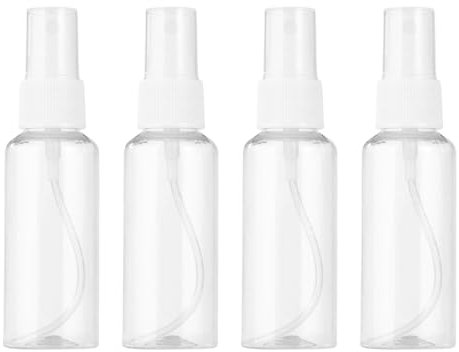 FuzlPnag 50ml Bottiglia Spray,Bottiglie Spray da Viaggio in Plastica Trasparente,Bottiglia spray piccola,Flacone Spray Vuoto, Plastica Trasparente Flacone Spray