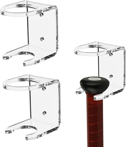 Baseballschlägerhalter, 2 Stück Acryl Baseballschläger-Wandhalterung, Softball-Wandhalterung, Baseballschläger-Halter, Display-, Halterung Für Schläger Und Bälle