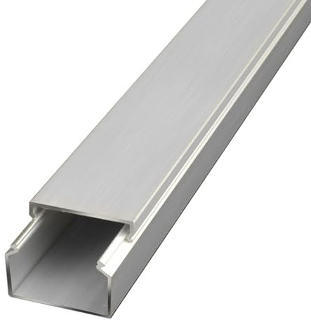 VDCVADKYE Goulotte de câble pour Mur, Conduit de Fil Ouvert, Cache-Fil de Haut-Parleur, Conduit de câble en Aluminium, for câbles de télévision à Montage Mural, Couverture de Coffre de Fil(50 * 30mm)