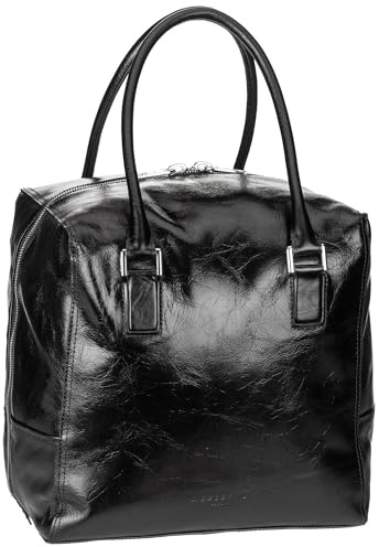 LIEBESKIND BERLIN Lack Distressed Kayla Satchel M Black