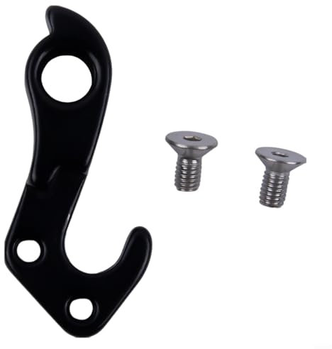 ZWEquipint Fahrrad-Schaltauge mit Schrauben, Fahrrad-Heckhaken, 322175 für Trek 4 6000 für FX 7.2 bis 9.9 Serien-Modelle, silberner Stahl (schwarz)