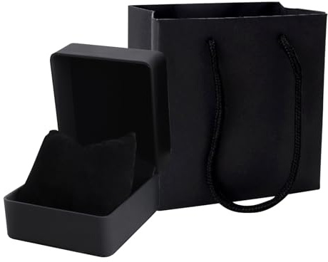 Cofanetto per orologi singoli, custodia per orologi da uomo, organizer per gioielli, custodia per orologi in pelle sintetica per uomini e donne, custodia per orologi con cuscino, organizer per