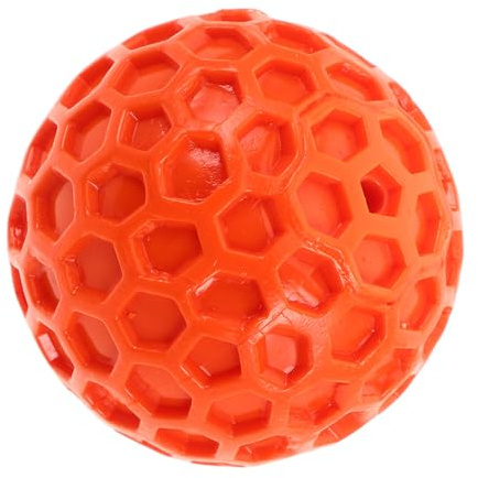 HAPINARY Pelota para Perros Pequeña con Chirriante Caucho Resistente Diseño de Panal para Interiores y Exteriores Juguete Masticable para Mascotas