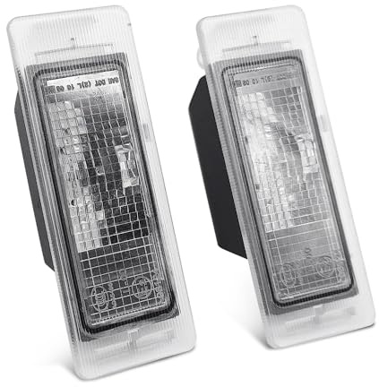 QIEFOAD 13502178 License Plate Light 2PC Fit for Chevy Corvette lmpala Cruze Fit for Buick Encore LaCrosse Compatible with Cadillac CTS ELR XTS SRX