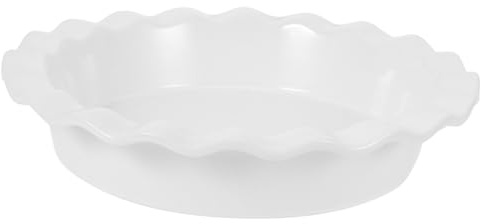 Hemobllo Teglia Rotonda Antiaderente in Ceramica Per Pizza e Crostate, Tortiera Profonda in Porcellana Per Forno Domestico, Teglia Da Forno Liscia Per Dolci e Cucina Casalinga