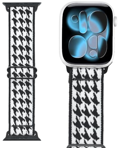 SITAFU Nylonarmband kompatibelt med Apple Watch 44 mm 46 mm (serie 11/10) 45 mm, 49 mm, 42 mm, justerbara elastiska sportband för iWatch Ultra3/2 SE3/2 serie 9 8 7 6 5 4 3 2 1, Nylon