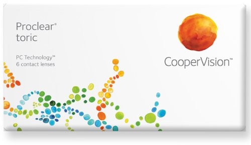 Proclear Toric, torische Monatslinsen weich, 6 Stück / BC 8.8 mm / DIA 14.4 / CYL -0,75 / Achse 40 / -00,75 Dioptrien