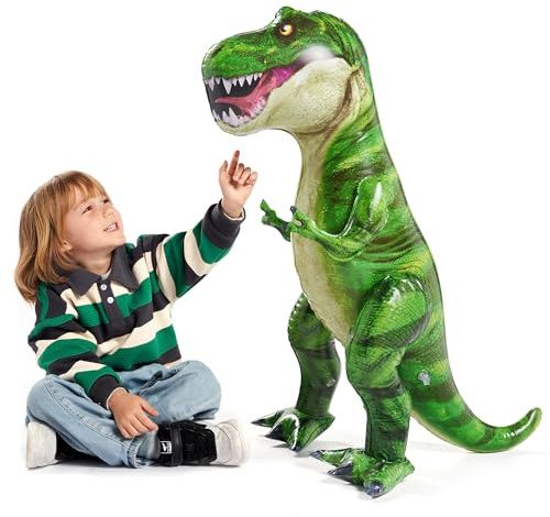 JOYIN - Dinosauro gonfiabile T-Rex da 94 cm, Tyrannosaurus Rex per decorazioni in piscina, per feste di compleanno, regalo per bambini e adulti