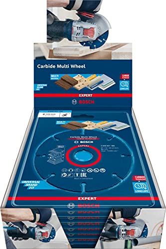 Bosch Professional 10x Expert Carbide Multi Wheel Trennscheiben (für Hartholz, Ø 125 mm, Zubehör Kleiner Winkelschleifer)