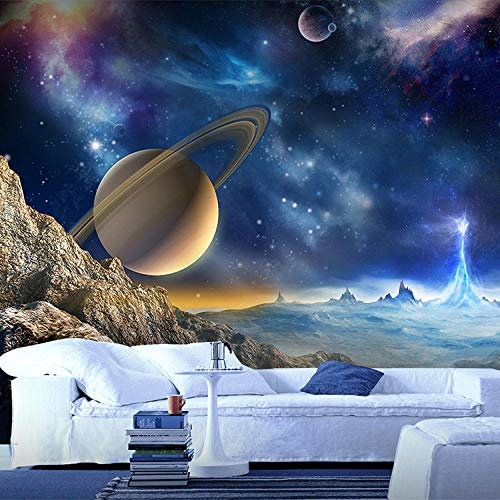 JXMFYY Foto Tapete Wunderschöner Sternenhimmel 350x256cm Vlies Tapeten Moderne Wanddeko Wandtapete Xxl Design Wand Dekoration Wohnzimmer Schlafzimmer Büro Flur Landschaft