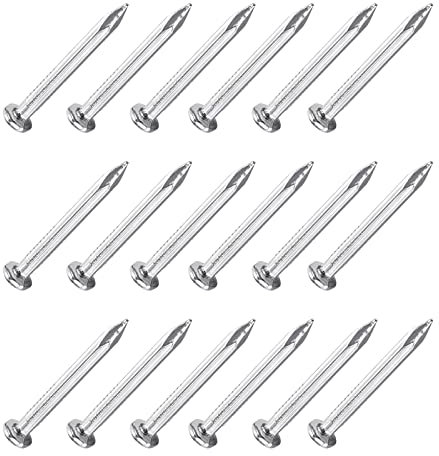 QUARKZMAN 30mm 1.2-Zoll Kohlenstoffstahl Zementnägel mit Spitze Wand Zement Nägel x 100stk. Handgemacht Hardware Befestigungen Mini Nägel für Sockel und Holzbearbeitung Schwarz