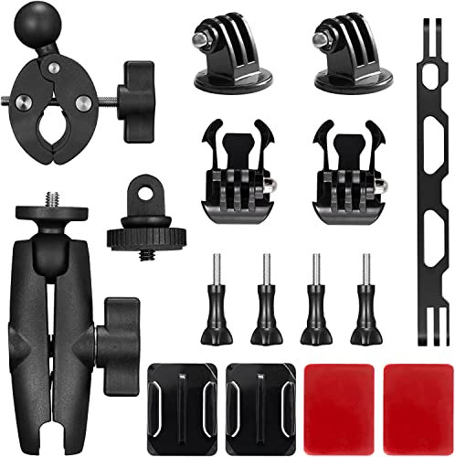 AKASO Action Cam Motorrad-Set kompatibel mit EK7000/EK7000 Pro/Brave 4/Brave 4 pro/Brave 7 LE/Brave 7/Brave 8/V50X/V50 Pro/V50 Elite/GoPro Hero 11 10 9 8 7/DJI/Apexcam Action Kamera