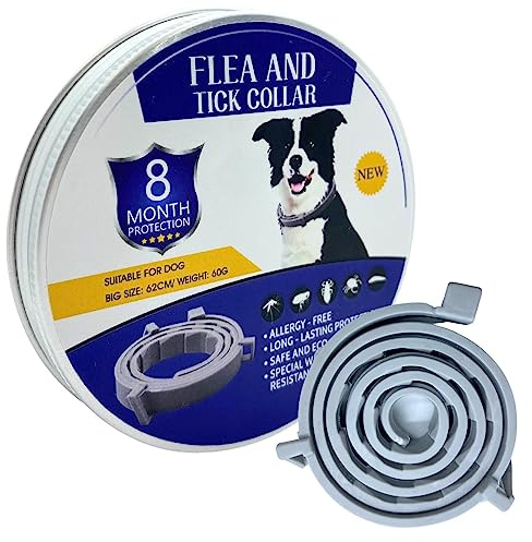 Collar Antiparasitario para Perros y Gatos - Efectivo contra pulgas, garrapatas, Mosquitos y piojos. Alternativa a Seresto y Scalibor, Ideal para desparasitar y Proteger Mascotas de Todas Las Edades.