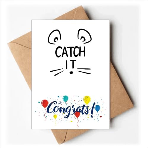 Catch IT Maus Gesicht DIY Design Hochzeit Karten Glückwunsch Gruß Umschläge