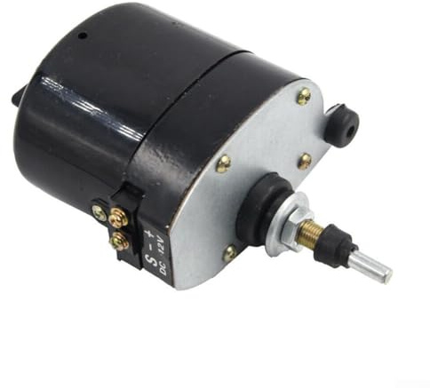 Hasaller Universal-Scheibenwischermotor, 12 V, 300 mm, für Boot, Wohnwagen, Fahrzeug, schwarz, 45–120°-Winkel (Wischermotor)