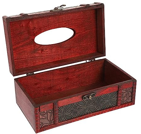 WOONEKY Tissue-Box-Abdeckung Aus Sperrholz Retro-taschentuchspender Exquisit Verarbeitet Langlebig Und Praktisch Für Langzeitgebrauch Für Büro Zuhome Und Wohnzimmer