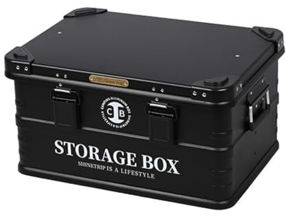 YIWENG Wasserdichte Aufbewahrungsbox für den Außenbereich, multifunktionale Aufbewahrungsbox aus Aluminiumlegierung für Camping, große Kapazität, Auto-Aufbewahrungsbox