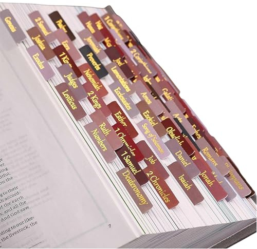 Bzzerumy Haftnotizen Set für Bibel, Selbstklebende Sticky Index Tabs, Seitenmarkierungen, Transparente Sticky Tabs, Bibel Zubehör für Studium, Schule und Büro, Perfekt für Notizen, Markierungen