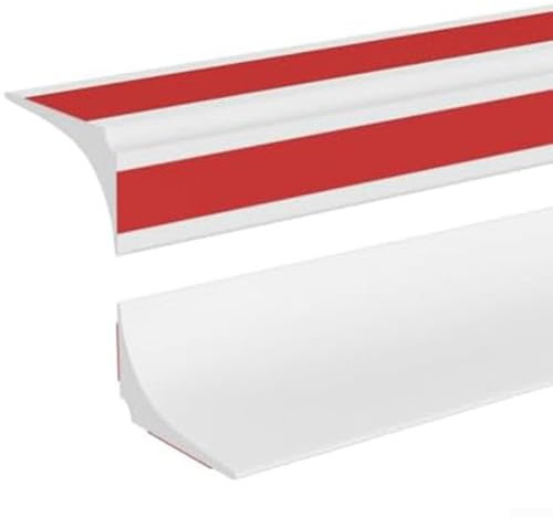 Silikon-Dichtungsstreifen für Duschwannen, 1 m, Dichtungsleiste für Badewanne, Waschbecken, 80 mm breit, 25 mm hoch