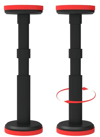 LEKEFETO 2 Stück Teleskop-Stützstange, 18–45 cm Verstellbar Stützsystem, Unterstützt Bis zu 400 Kg Teleskopstützen, Schrank-Hebebügel, für Schrank, Sofa, Wandschränke Badezimmerschränke