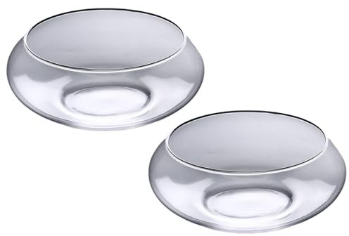 lmoikesz Jardinière de Lotus Transparente Fleur de Poisson, Fleur de Lotus Transparente, Plantation de Poissons dans Un Pot en Verre pour Plantes d'intérieur, Eau de Fleur, 25 cm, 25 * 25 * 10CM