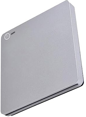 POPETPOP 1 Ensemble D'Enregistreurs DVD Type-C Graveur DVD USB 30 Graveur Double Interface Externe Multifonctionnel Plastique Argenté
