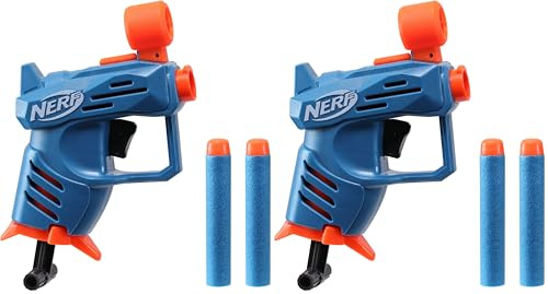NERF Elite 2.0 Ace SD-1 Dart-Blaster, 2 Elite Darts, Ziehgriff, Integrierte Dart-Halterung für 1 Dart (Packung mit 2)