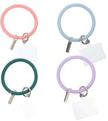 LIFKICH 4Pezzi Cerchi per Portachiavi e Accessori Facili Installare Resistente e Versatile
