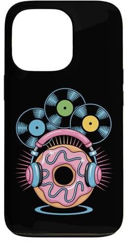 Vinyles Dj Food Casque Donut Musique Rythme Coque pour iPhone 13 Pro