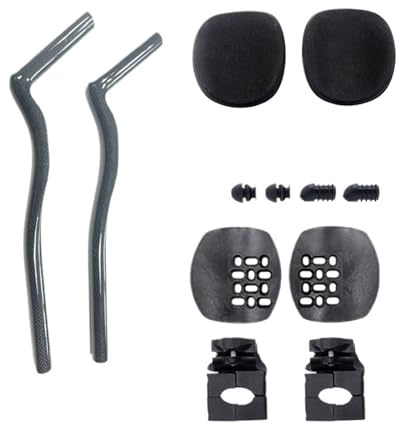 Triathlon Time Trial 3K UD Black Full Carbon TT Handlebar - 35°/55° for Aero Extension with Clip(55 Degree 3k Glossy)