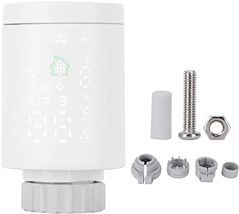 Thermostat Connecté Programmable, Tête Thermostatique Radiateur 3.0 - Contrôle à Distance Via App, Programmation Hebdomadaire, Adapté Chauffage Central et Radiateur Electrique
