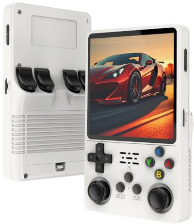 R36 Plus Console Di Gioco Portatile Retrò, 20000 Giochi Classici Integrati, Schermo IPS Da 4.0 Pollici Del Sistema Linux, Batteria Ricaricabile 3000mAh, Consoles Di Gioco Video Portatile