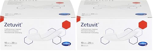 Paul Hartmann AG Zetuvit Saugkompresse unsteril 10x20cm, 30 Stück (Packung mit 2)