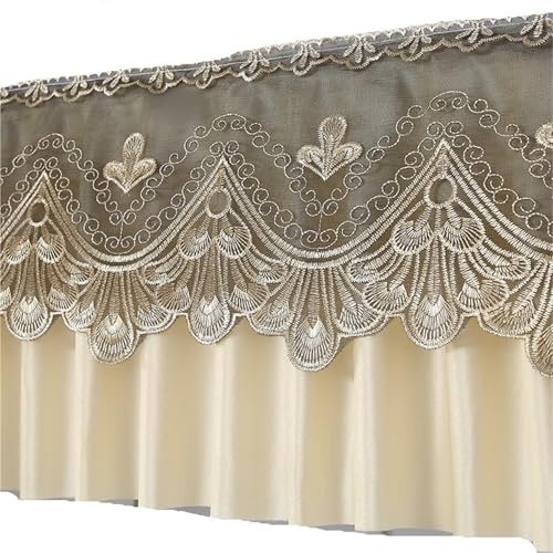 GSCLZ Fenstervolant aus Samt, Verdunkelungsspitze, Selbstklebender Kopf for Wohnzimmer, Schlafzimmer, Heimdekoration FüR Schlafzimmer Esszimmer Wohnzimmer KüChe