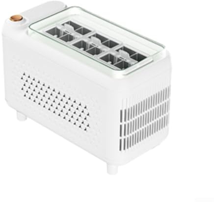 Machine à glaçons portable 12 V pour voitures, design compact pour le camping, les voyages, le bureau, mécanisme de retrait de glace assisté à la production rapide de glace (blanc 12)