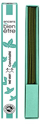AROMANDISE Thé Vert Encens Aromambiance, Extraits de Plantes, Vert, 2.5 x 2.5 x 20 cm ARO16