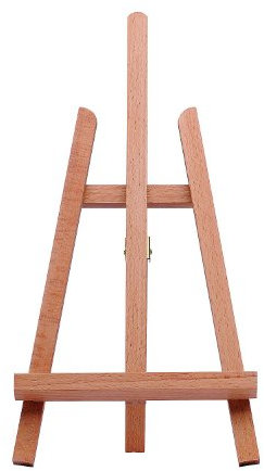 Marabu 1625000000101 – Petit chevalet en Bois de hêtre laqué à Trois Pieds, pour Poser des châssis, des Photos et des Cartes, en Bois de hêtre laqué, Hauteur maximale de l'image : 36 cm, Hauteur