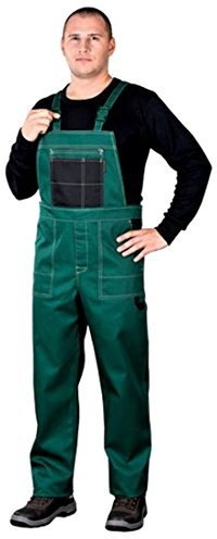 REIS MMSNB_54 Multi Master Schutzlatzhose | Latzhose Herren, Arbeitslatzhosen Männer | Grün-Schwarz | 54 Größe