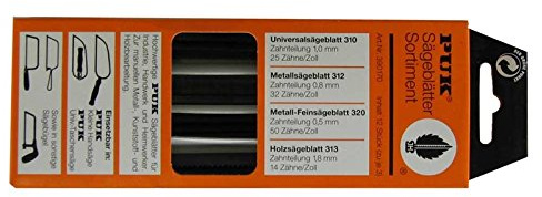 HaWe 0390.0 Puk-Sägeblatt-Sortiment, 12-teilig