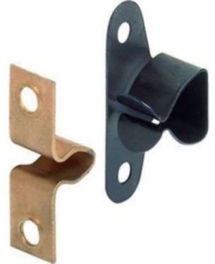 2pk Kitchen Kick Board Spring Catch Plinth Clips Caravan-Boat 11mm Projection - Abrafix