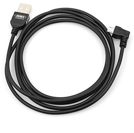 System-S 2m Meter Micro USB 2.0 Kabel gewinkelt 90 Grad Winkelstecker (rechts/Male) Adapter Datenkabel und Ladekabel