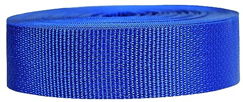 Strapworks Lätt polypropenband – polyband för utomhusbruk, gör-det-själv-reparation av utrustning, husdjurshalsband, hantverk – 3,8 cm (1,5 tum) x 45 meter (50 yard) - Blått (Royal Blue)