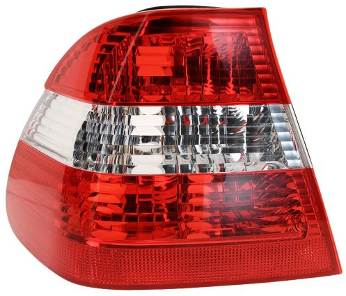 TYC Satz Heckleuchten kompatibel mit BMW 3er E46 Limousine 2002-2005 - Rot/Weiß/Rot | kompatibel mit BMW 3er E46 Limousine 2002-2005 - Rot/Weiß/Rot