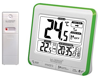 La Crosse Technology WS6811 Station de températures avec alertes - Blanc et Vert